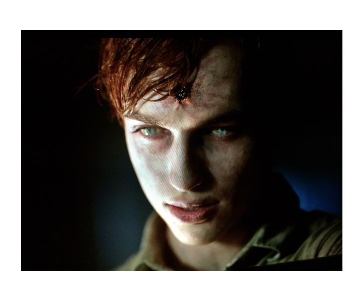 Bullet wound, ghoul makeup on Trevor Stines as Json Blossom, Riverdale, season one